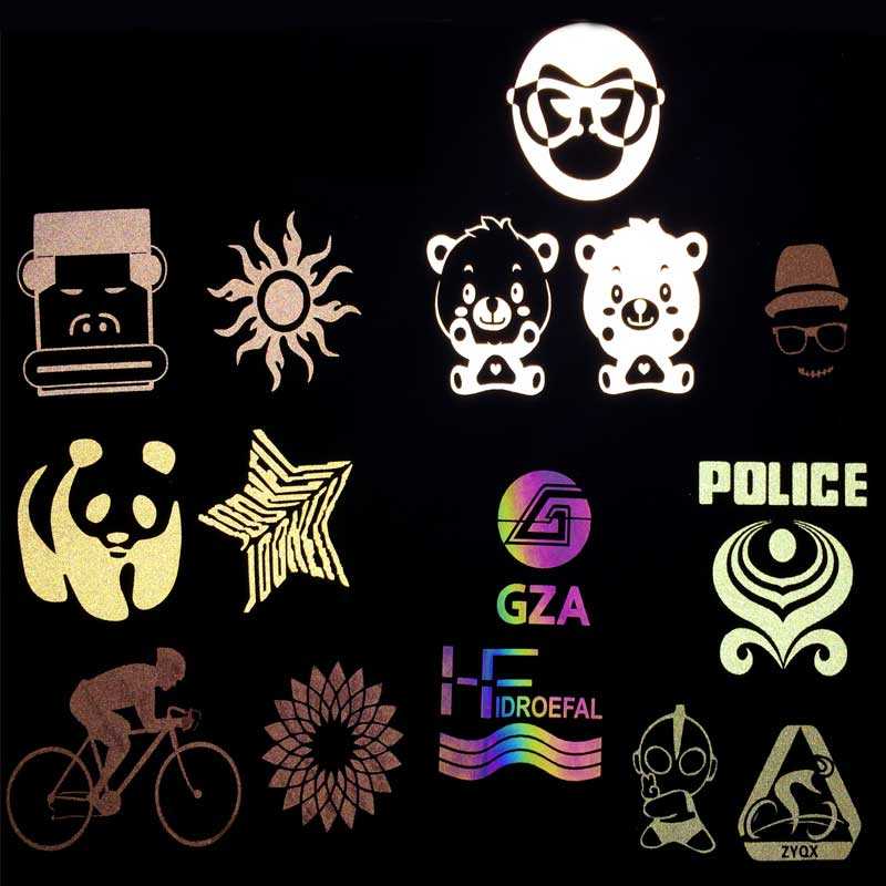 反光热贴logo 可定制各类图案